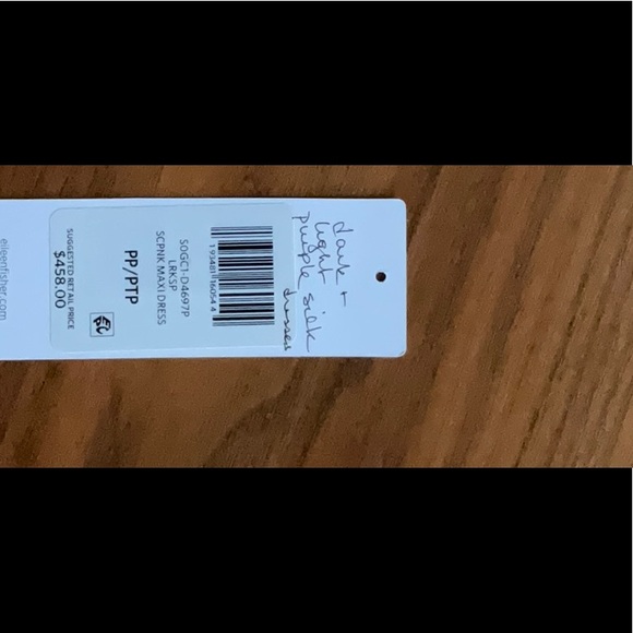 Elegant Eileen Fisher Silk Georgette Crepe Asymmetrical Dress in Larkspur - Picture 6 of 6